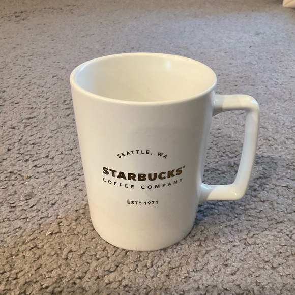 Starbucks’s Coffeee Company Vintage Signature White Gold Collectible Mug Cup Y2K - Picture 1 of 4